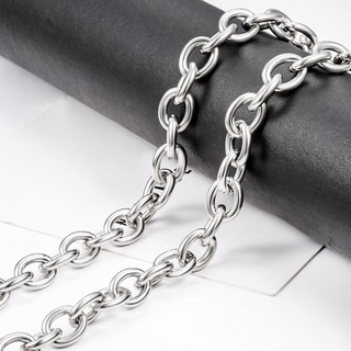Dây Chuyền Hình oval Lớn 12mm Bằng Thép Không Gỉ diy