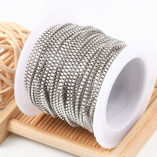Chuỗi hộp thép không gỉ Chuỗi nhỏ DIY Phụ kiện dây chuyền trang sức