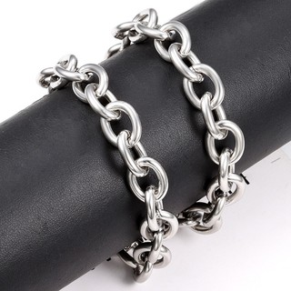 Dây Chuyền Hình oval Lớn 12mm Bằng Thép Không Gỉ diy