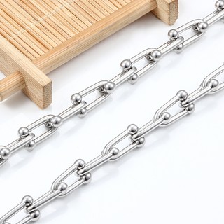 Dây Chuyền Bằng Thép Không Gỉ Hình Móng Ngựa Phong Cách hip hop Thời Trang Cho Nam Và Nữ