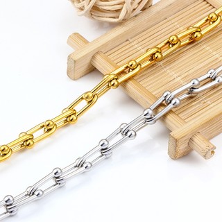 Dây Chuyền Bằng Thép Không Gỉ Hình Móng Ngựa Phong Cách hip hop Thời Trang Cho Nam Và Nữ