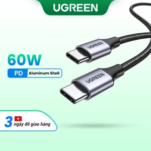 Dây cáp sạc Ugreen USB Type C thích hợp cho Samsung Xiaomi Air Macbook iPad Pro 12.9 2020/ 2018/ 2017