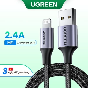 Ugreen Dây Cáp Sạc Nhanh mfi usb a Sang 2.4a Cho for iphone 14 / 13 / 12 / iphone xr / ipad