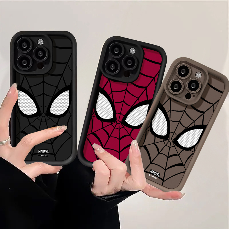 Thời Trang Ốp Điện Thoại Mềm Chống Sốc Hình Người Nhện Cho iphone 17 16 11 13 15 14 12 pro max xr x xs max 7plus 7 8 6s 6 plus se 2020