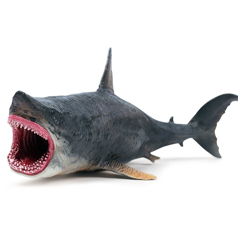 Mô phỏng động vật biển cá mập mô hình Megalodon cá mập trắng đồ chơi trẻ em trang trí