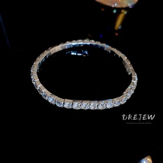 DREJEW Vòng tay đàn hồi Gypsophila nạm kim cương Hàn Quốc đơn giản nhẹ nhàng sang trọng và đa năng lắc tay
