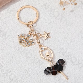 1 Móc Khóa Hình Vũ Công ballet Đính Đá Dễ Thương Trang Trí Ba Lô / Túi Xách / Tai Nghe Xe Hơi