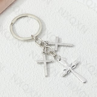 Bộ Móc Khóa Màu Sắc Đơn Giản Hình Thánh Giá Độc Đáo