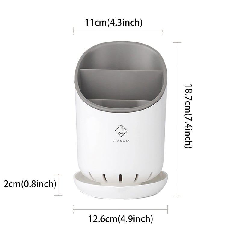 Giá Để Dụng Cụ Nhà Bếp Đa Năng - Hộp Đựng Thìa Dĩa Chống Rỉ Multi-Functional Kitchen Utensils Organizer with Anti-Rust Cutlery Storage Bin - Easy to Clean, Space-Saving Design for Spatula, Knife, Fork & Spoon