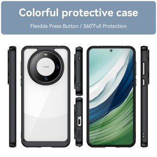 Ốp điện thoại cho Huawei Mate 60 Pro, Vỏ chống sốc Túi khí Camera Bảo vệ toàn diện Mặt sau Acrylic & TPU trong suốt cho Huawei Mate 60 50 Pro Plus