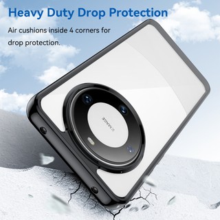 Ốp điện thoại cho Huawei Mate 60 Pro, Vỏ chống sốc Túi khí Camera Bảo vệ toàn diện Mặt sau Acrylic & TPU trong suốt cho Huawei Mate 60 50 Pro Plus