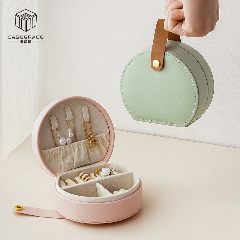 Hộp Đựng Trang Sức Nhỏ Gọn Đa Năng Có Tay Cầm Tiện Dụng