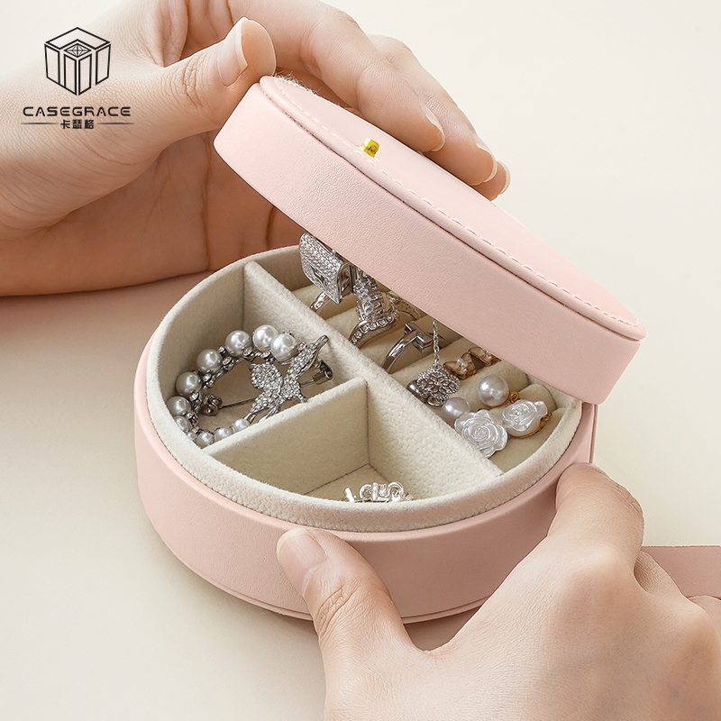 Hộp Đựng Trang Sức Nhỏ Gọn Đa Năng Có Tay Cầm Tiện Dụng