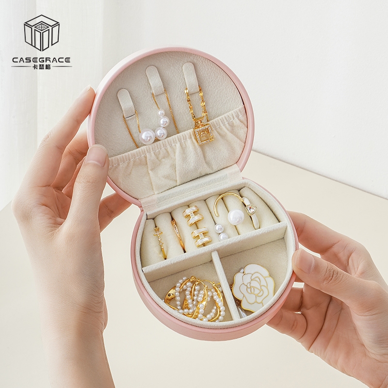 Hộp Đựng Trang Sức Nhỏ Gọn Đa Năng Có Tay Cầm Tiện Dụng