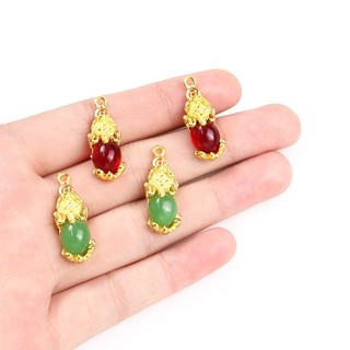 Bộ 10 Mặt Vòng cổ Hợp Kim Hình Quái Vật Thần Bí Trung Quốc Đá Ngọc Bích Giả Khóa An Toàn Tự Làm Trang Sức Vòng Tay / Vòng cổ diy Mang Lại May Mắn Cho Người May Mắn