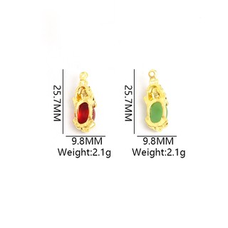 Bộ 10 Mặt Vòng cổ Hợp Kim Hình Quái Vật Thần Bí Trung Quốc Đá Ngọc Bích Giả Khóa An Toàn Tự Làm Trang Sức Vòng Tay / Vòng cổ diy Mang Lại May Mắn Cho Người May Mắn