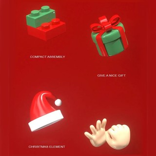 Đồ Chơi Lắp Ráp Hình Ông Già Noel Và Cây Thông Giáng Sinh