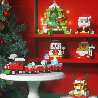 Đồ Chơi Lắp Ráp Hình Ông Già Noel Và Cây Thông Giáng Sinh
