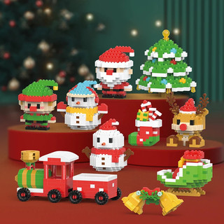 Đồ Chơi Lắp Ráp Hình Ông Già Noel Và Cây Thông Giáng Sinh
