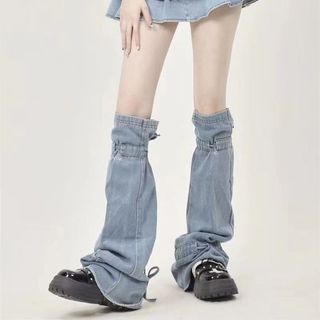 Vớ denim y2k Cột Dây Cho Nữ Ốp