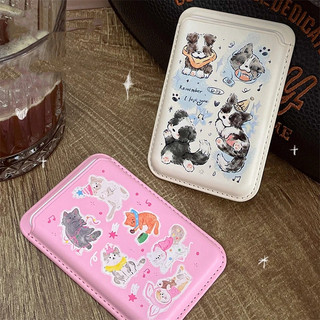Ốp Điện Thoại Họa Tiết Động Vật Phong Cách graffiti Có Ngăn Đựng Thẻ Cho iphone15pro 15promax 14 14promax 14pro