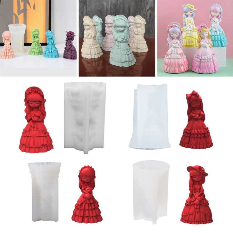 Inste Khuôn Silicone Làm Xà Phòng / Nến Hình Công Chúa Betty DIY