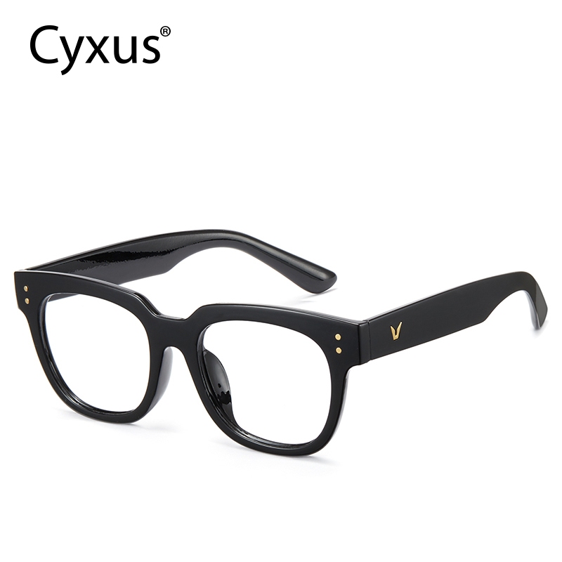 Cyxus Kính Chống Ánh Sáng Xanh Cho Game Thủ UV400 Gọng Vuông Chunky Thời Trang Chống Mỏi Mắt 8153