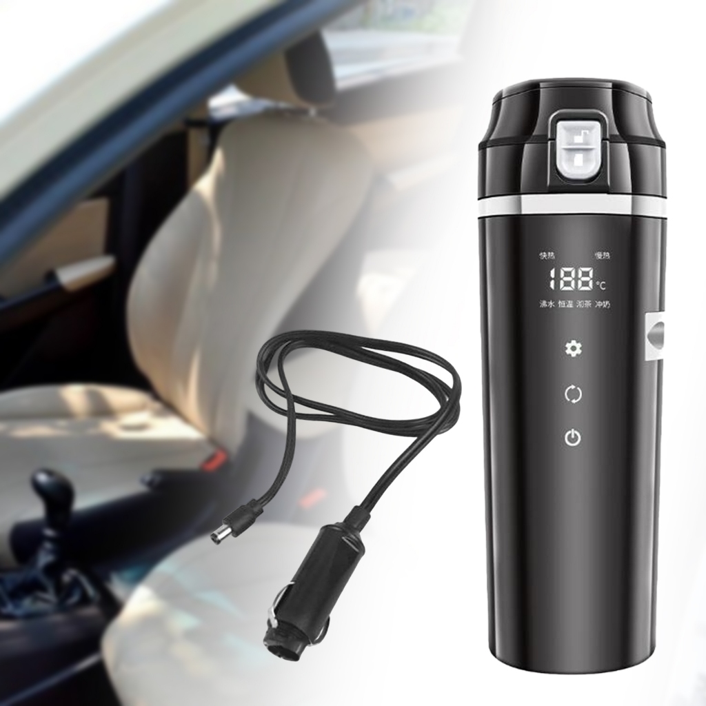 Acituna Bình Đun Nước 12v 24v Có Màn Hình Hiển Thị Nhiệt Độ Tiện Dụng
