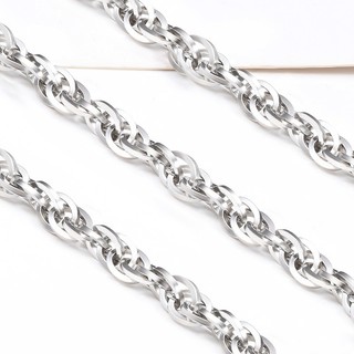 Dây chuyền dệt đôi vuông bằng thép không gỉ Hàn Trang sức DIY Phụ kiện làm bằng tay