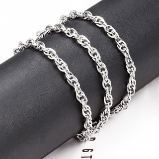 Dây chuyền dệt đôi vuông bằng thép không gỉ Hàn Trang sức DIY Phụ kiện làm bằng tay