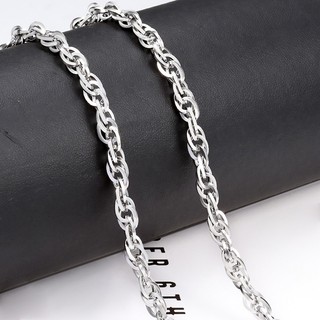 Dây chuyền dệt đôi vuông bằng thép không gỉ Hàn Trang sức DIY Phụ kiện làm bằng tay