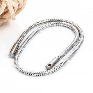 Dây chuyền rắn tròn bằng thép không gỉ Bán thành phẩm Xương rắn Phụ kiện trang sức DIY