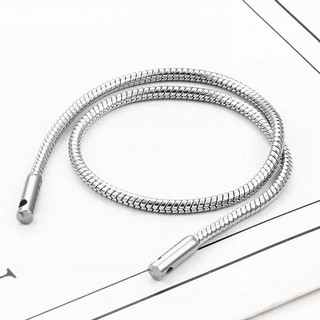 Dây chuyền rắn tròn bằng thép không gỉ Bán thành phẩm Xương rắn Phụ kiện trang sức DIY