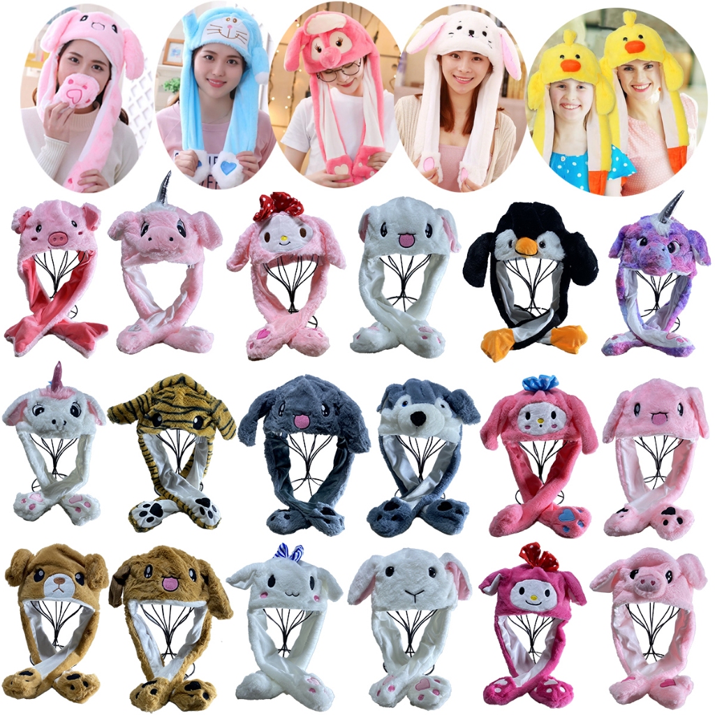 50 KIDS Thời Tiết Lạnh Hoạt Hình Mềm Mại Sang Trọng Động Vật Critter Mũ Mùa Đông Lạ Mắt Đầm