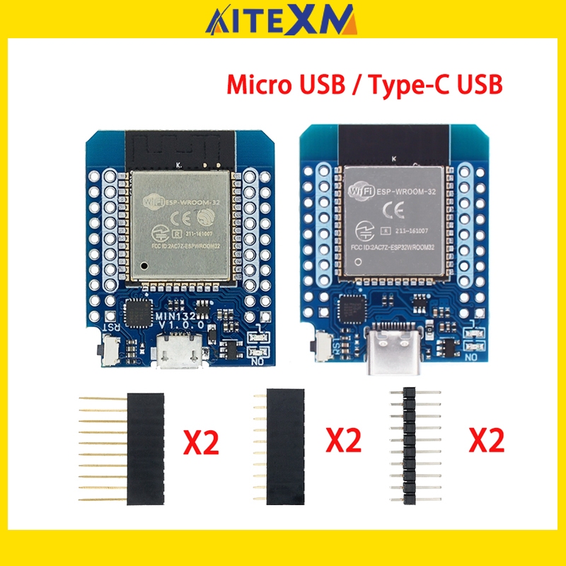 Bảng Mạch Phát Triển Lập Trình D1 mini ESP32 ESP-32 WiFi+ Bluetooth ...