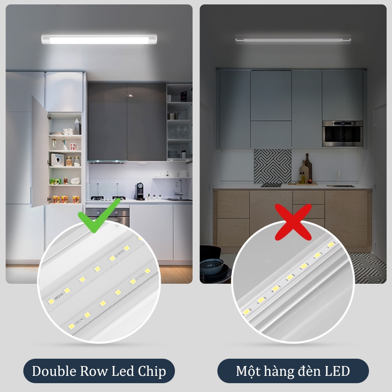 đèn LED bán nguyệt T5 30/50/60CM, đèn tủ bếp, đèn phòng ngủ, trang trí, cầu thang, hành lang