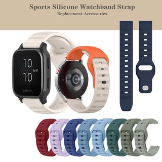 Dây Đeo Silicon 20mm Cho garmin venu sq 2 plus / venu2 plus / forerunner 245 645 55 158