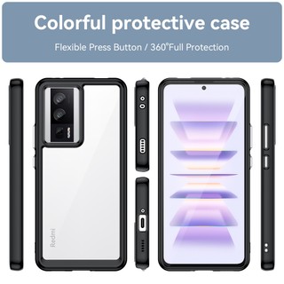 Ốp điện thoại Cho Xiaomi POCO F5 Pro, Túi Khí Chống Sốc Camera Bảo Vệ Toàn Diện Mặt Sau Acrylic & TPU Trong Suốt Cho Xiaomi POCO F4 X5 X6 X4 M6 M4 M3 Pro M5 X4 GT Trường Hợp