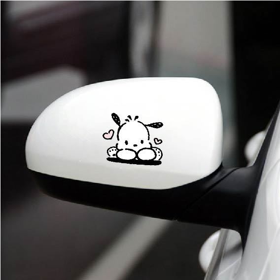 Hl Sticker Dán Trang Trí Xe Hơi Hình Chú Chó Hoạt Hình Dễ Thương Chống Nước