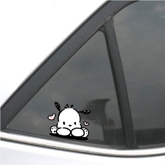 Hl Sticker Dán Trang Trí Xe Hơi Hình Chú Chó Hoạt Hình Dễ Thương Chống Nước
