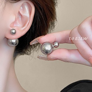 DREJEW Bông tai ngọc trai kim bạc 925 thiết kế cá tính thời trang nhẹ nhàng sang trọng cao cấp khuyên tai