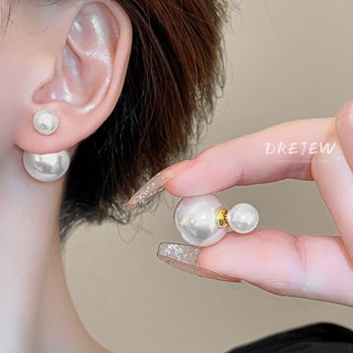 DREJEW Bông tai ngọc trai kim bạc 925 thiết kế cá tính thời trang nhẹ nhàng sang trọng cao cấp khuyên tai