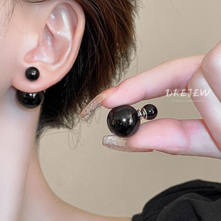 DREJEW Bông tai ngọc trai kim bạc 925 thiết kế cá tính thời trang nhẹ nhàng sang trọng cao cấp khuyên tai