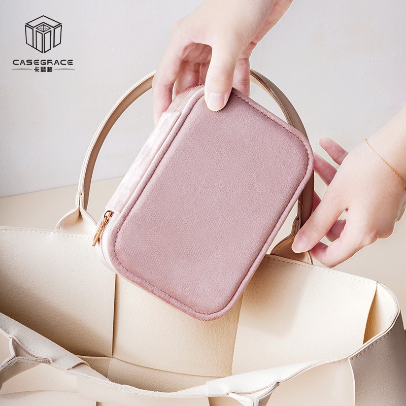 Casegrace Hộp Đựng Trang Sức Bằng Nhung Sang Trọng