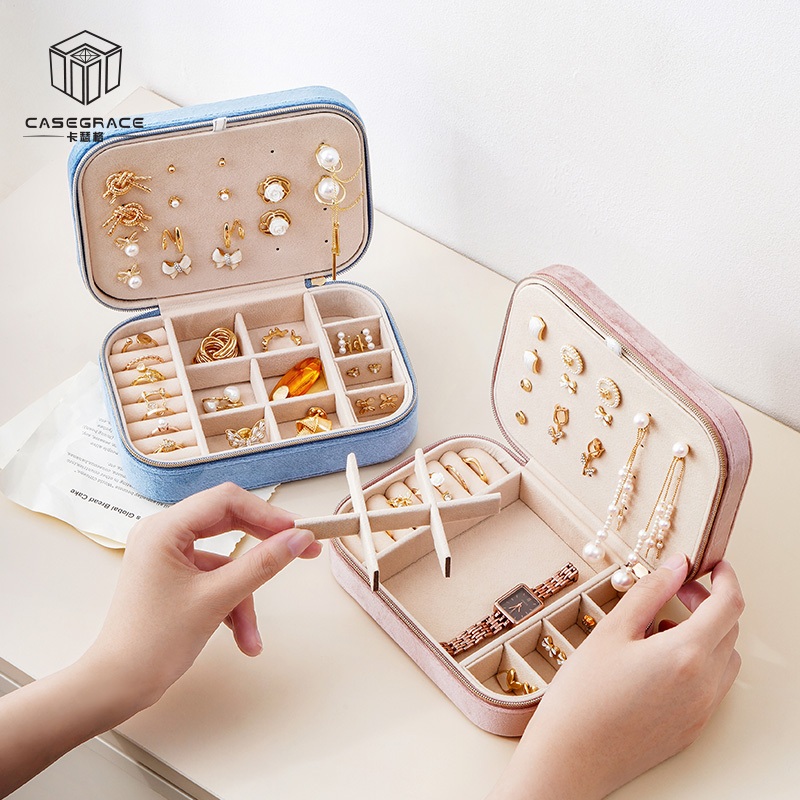 Casegrace Hộp Đựng Trang Sức Bằng Nhung Sang Trọng