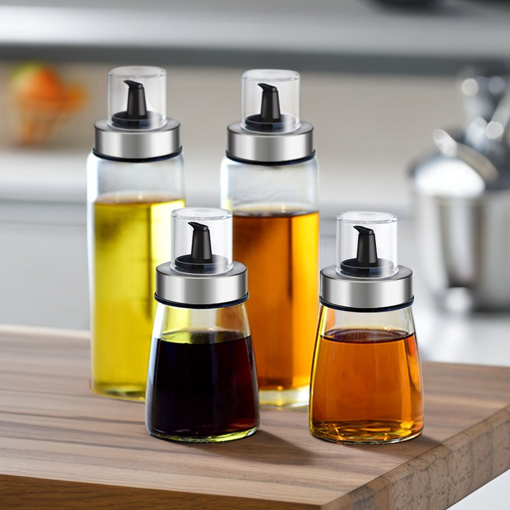 Bình Đựng Dầu Ăn / Giấm Đa Năng Có Thể Đổ Đầy Lại 160ml / 170ml / 300ml