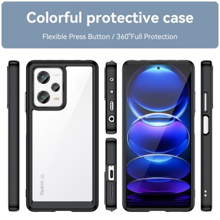 Ốp điện thoại Cho Redmi Note 12 Pro Plus, Túi Khí Chống Sốc Camera Bảo Vệ Toàn Diện Mặt Sau Acrylic & TPU Trong Suốt Cho Redmi Note 12 12T Pro 12S 12R 4G 5G Ốp điện thoại