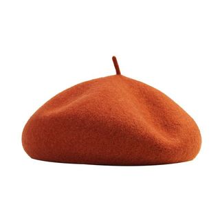 Mũ beret Len Màu Đen Phong Cách Nhật Bản Thời Trang Mùa Thu Cho Nữ