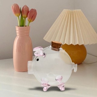 Tượng Lợn Thủy Tinh Mini Thủy Tinh Hình Động Vật Heo Đất