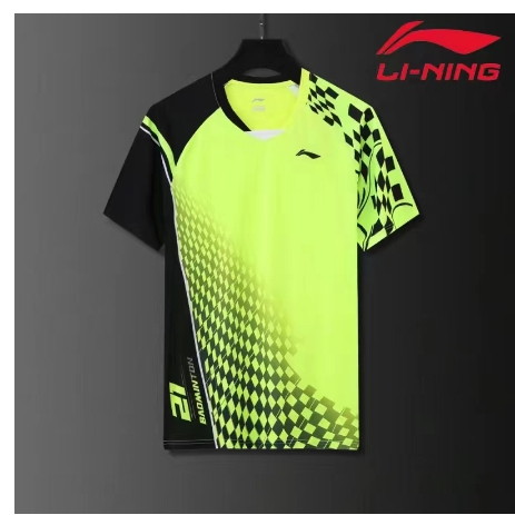 Mùa Hè Mới Li Ning Áo Cầu Lông Nam Nữ Thể Thao Tay Ngắn Thể Thao Ngoài Trời Giải Trí Top Nhóm Mua Đồng Nhất